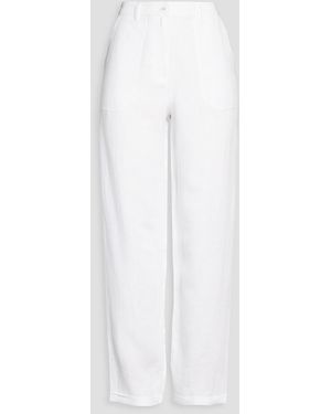Casa Raki Abril Linen Tapered Trousers - White