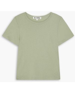 ÉTERNE Cotton And Modal-Blend Jersey T-Shirt - Green