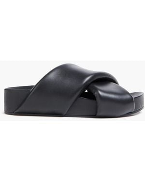Jil Sander Sandalen aus leder - Schwarz
