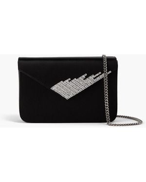 Giuseppe Zanotti Iveery Satin Clutch - Black