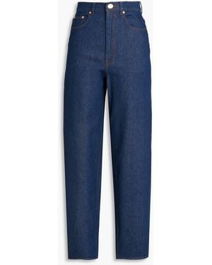 Zimmermann High-Rise Barrel-Leg Jeans - Blue