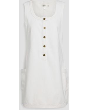 FRAME Trapunto Denim Mini Dress - Blue