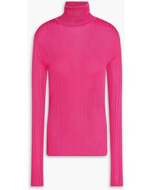 Tom Ford Ribbed-knit Turtleneck Sweater - Pink