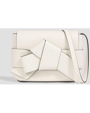 Acne Studios Musubi Knotted Leather Shoulder Bag - White