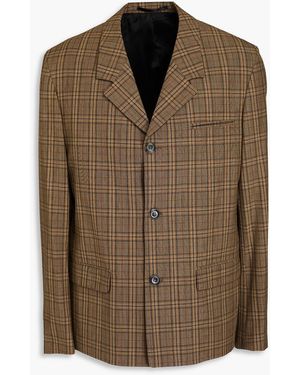 Nanushka Rox Checked Jacquard Blazer - Brown