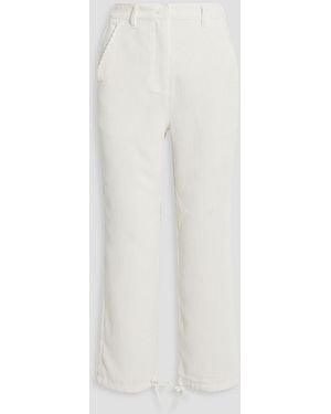 The Range Hose mit geradem bein aus cord - Weiß