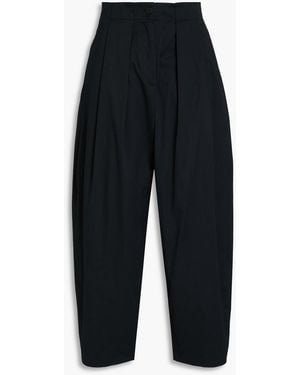 Palmer//Harding Solo Stretch-cotton Twill Tapered Pants - Blue