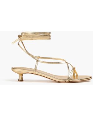 Aeyde Paige Leather Sandals - White