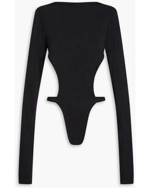 Entire studios Cutout jersey bodysuit - Schwarz