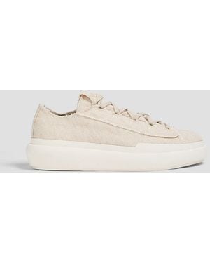 Y-3 Nizza Canvas Trainers - White