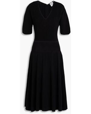 Hervé Léger Midikleid "lyla" aus rippstrick - Schwarz