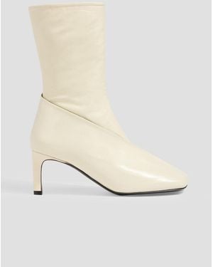 Jil Sander Leather Ankle Boots - White