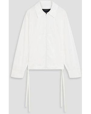 Proenza Schouler Emerson Cotton-Poplin Jacket - White