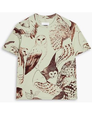 Jil Sander Printed Cotton-Jersey T-Shirt - Green