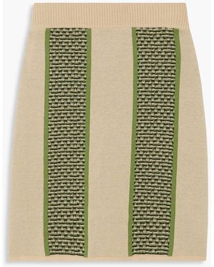 Ahluwalia Minirock aus jacquard-strick aus merinowolle - Grün