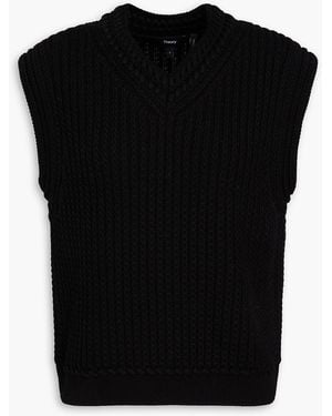 Theory Cotton Vest - Black