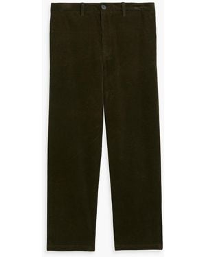 FRAME Tapered Corduroy Trousers - Green
