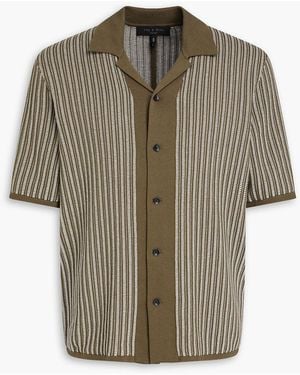 Rag & Bone Striped Cotton Shirt - Green