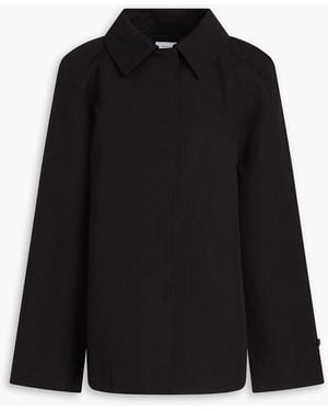 Loulou de Saison Lavo Cotton-Gabardine Trench Coat - Black