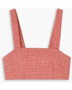 Racil Helena Wool-tweed Bra Top - Red