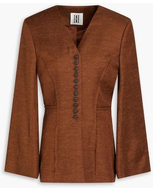 By Malene Birger Abruzzi Slub Twill Blazer - Brown