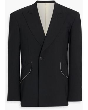 Canali Cotton And Modal-Blend Blazer - Black