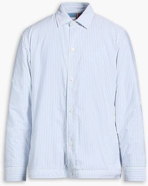 Orlebar Brown Striped Cotton Overshirt - Blue