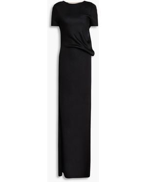 Tom Ford Open-Back Knitted Maxi Dress - Black