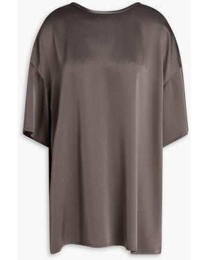 A.Emery Bristowe Satin Top - Brown