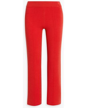 Veronica Beard Bray Stretch-Knit Flared Pants