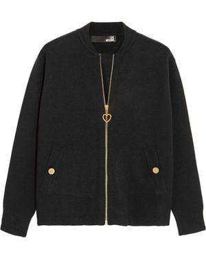 Love Moschino Stretch-knit Jacket - Black