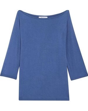 Bailey 44 Cutout Stretch-Jersey Top - Blue