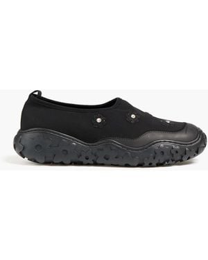 Cecilie Bahnsen Slip-ons "glam" aus neopren mit verzierung - Schwarz