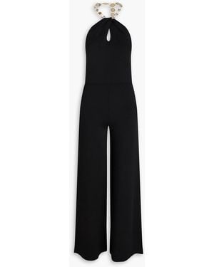 Galvan London Globe cleopatra verzierter jumpsuit aus stretch-strick - Schwarz