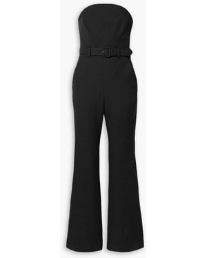 A.L.C. Kate Strapless Belted Twill Jumpsuit - Black