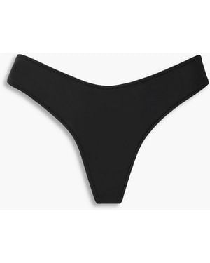 Skims Jelly Stretch-Jersey High-Rise Thong - Black