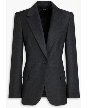 Theory Lynnia Wool-Flannel Blazer - Black