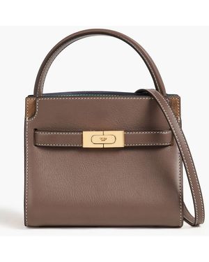 Tory Burch Lee Radziwill Leather Tote - Brown