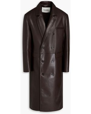 Nanushka Double-breasted Coat - Black