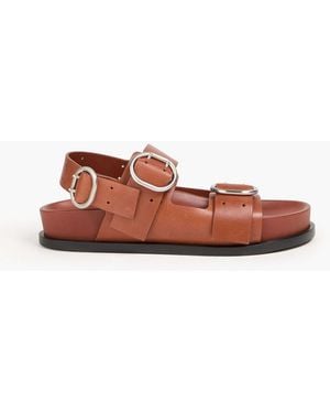 Jil Sander Sandalen aus leder mit schnalle - Braun
