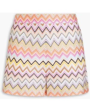 Missoni Shorts aus häkelstrick - Weiß