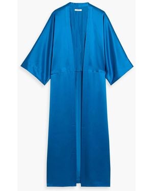 The Sei Silk-Satin Kimono - Blue