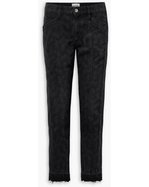 Isabel Marant Sulanoa Mid-rise Straight-leg Jeans - Black