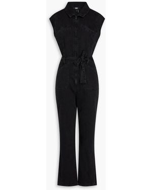 PAIGE Jett jumpsuit aus denim - Schwarz