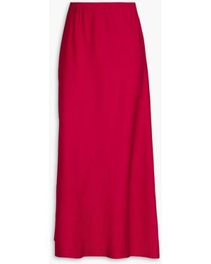 By Malene Birger Satin-twill Midi Skirt - Red