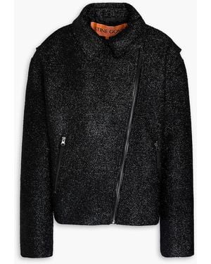 Stine Goya Rockey Tinsel Biker Jacket - Black