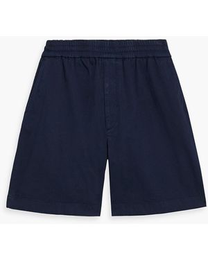 Acne Studios Cotton-blend Twill Drawstring Shorts - Blue