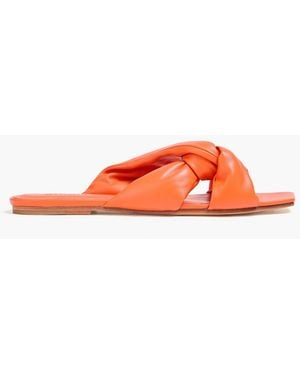 STUDIO AMELIA Sandalen "pillow loop" aus leder - Orange