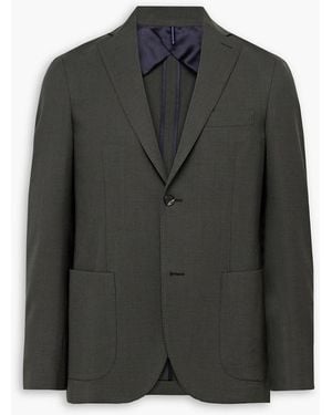 Slowear Slim-Fit Wool-Blend Suit Jacket - Black