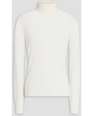 Theory Wool-Blend Turtleneck Sweater - White